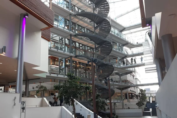 Oslo Norwegia Października 2019 Norwegian Business School Interior Wejście Lobby — Zdjęcie stockowe