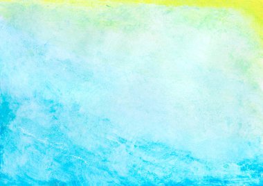 Artistik deniz boyama arka planı. Soyut deniz sahili taslağı. Renkli deniz deseni üst görünümü boyuyor