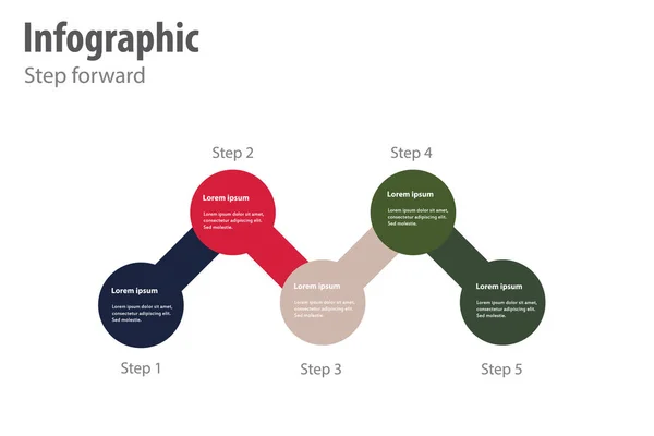 Infografik, Arbeitsablaufdiagramm — Stockvektor