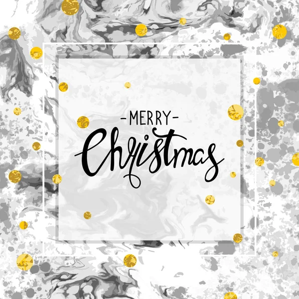 gri Mermer doku ile şık Noel kartı.