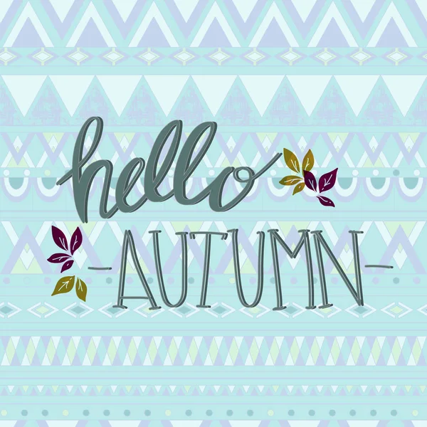 Merhaba sonbahar afişi.