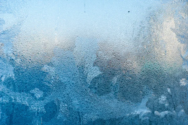 窗上结霜的图案 — 图库照片