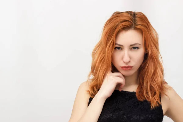 Jovem Mulher Negócios Bonita Bem Sucedida Retrato Uma Bela Jovem — Fotografia de Stock