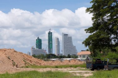 28 Temmuz 2012 Pattaya. Tayland gayrimenkul inşaatı.