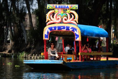 Trajineras in Xochimilco Mexico