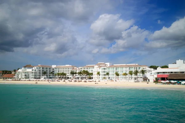 Praia em playa del carmen — Fotografia de Stock