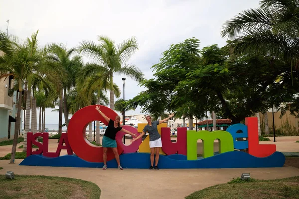 Tourists in Cozumel — Stock Photo, Image