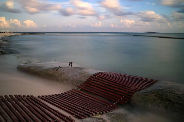 Pobrzeże w Playa del Carmen — Zdjęcie stockowe