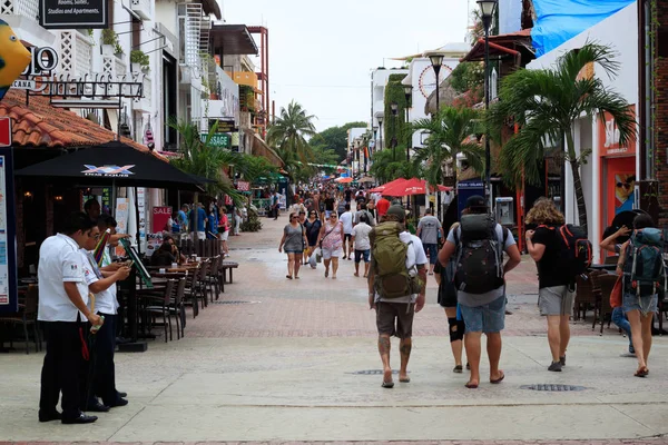 Quinta Avenida in Playa del Carmen — Stock Photo, Image