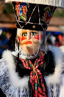 Chinelo dansçı Tepoztlan Meksika