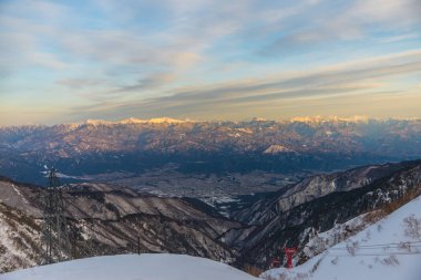 Monte edin. Kiso-Komagatake, Merkezi Alpler, Nakano, Japonya