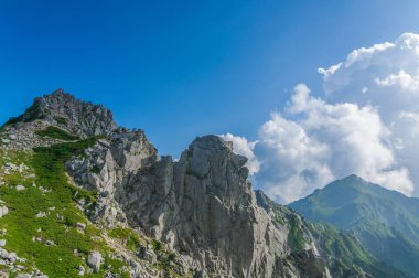 Monte edin. Kiso-Komagatake, Merkezi Alpler, Nakano, Japonya