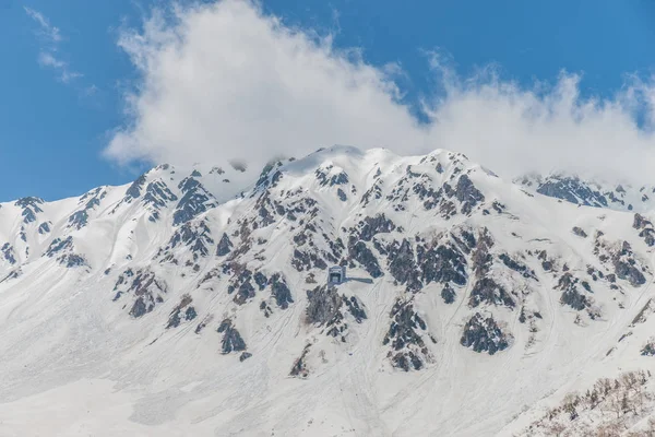 Karlı dağ Japonya'da