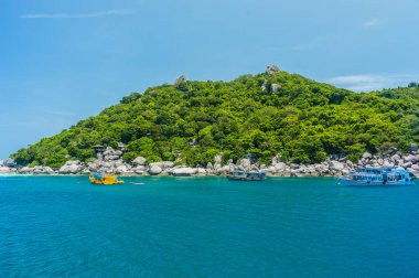 Asya tropik beach paradise adlı Nang Yuan Island, Tayland