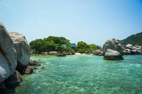 Azji tropikalnej plaży paradise w Nang Yuan Island, Tajlandia — Zdjęcie stockowe