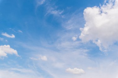 Mavi gökyüzündeki bulutlar