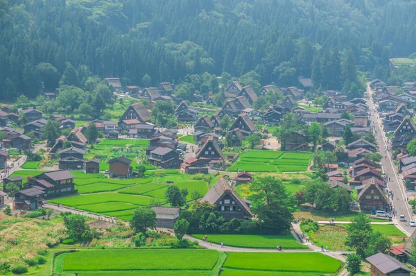 Historické japonské vesnice - Shirakawago — Stock fotografie
