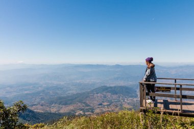 Chiangmai, Tayland - 21 Aralık: Kew Mae Pan bakış, Doi Inthanon Milli Parkı, üzerinde 21 Aralık 2016 Chiangmai, Tayland