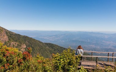 Chiangmai, Tayland - 21 Aralık: Kew Mae Pan bakış, Doi Inthanon Milli Parkı, üzerinde 21 Aralık 2016 Chiangmai, Tayland