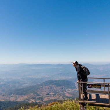 Chiangmai, Tayland - 21 Aralık: Kew Mae Pan bakış, Doi Inthanon Milli Parkı, üzerinde 21 Aralık 2016 Chiangmai, Tayland