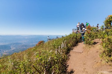 Chiangmai, Tayland - 21 Aralık: Kew Mae Pan doğa iz Doi Inthanon Milli Parkı'nda, üzerinde 21 Aralık 2016 Chiangmai, Tayland
