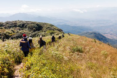 Chiangmai, Tayland - 21 Aralık: Kew Mae Pan doğa iz Doi Inthanon Milli Parkı'nda, üzerinde 21 Aralık 2016 Chiangmai, Tayland