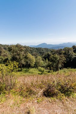 Dağları Kuzey Tayland Doi Inthanon bakış açısından görüntüleme