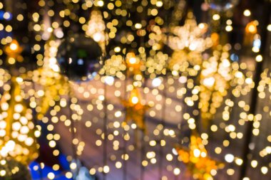 Altın ve sarı bokeh arka plan