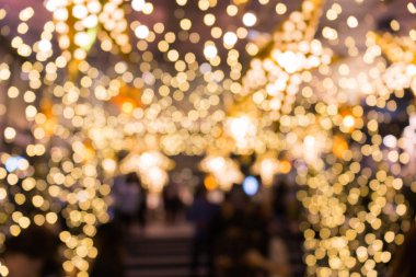 Altın ve sarı bokeh arka plan