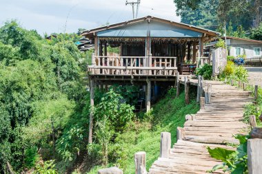 Maehongson, Tayland - 3 Ekim 2016: Bann Ja Bo Köyü Ekim 3,