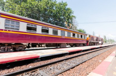 Prachuap Khiri Khan, Tayland - 24 Aralık 2016: Huahin tren istasyonu üzerinde 24 Aralık 2016 yılında Prachuap Khiri Khan, Thailand