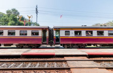 Prachuap Khiri Khan, Tayland - 24 Aralık 2016: Huahin tren istasyonu üzerinde 24 Aralık 2016 yılında Prachuap Khiri Khan, Thailand