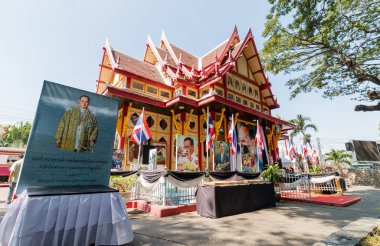 Prachuap Khiri Khan, Tayland - 24 Aralık 2016: Huahin tren istasyonu üzerinde 24 Aralık 2016 yılında Prachuap Khiri Khan, Thailand