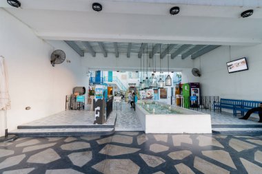 : Phetchaburi, Thailand - Aralık 24: Santorini Park, Tayland en yeni bir eğlence Cha-am tarihinde 24 Aralık 2016 yılında: Phetchaburi, Thailand