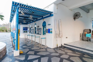 : Phetchaburi, Thailand - Aralık 24: Santorini Park, Tayland en yeni bir eğlence Cha-am tarihinde 24 Aralık 2016 yılında: Phetchaburi, Thailand