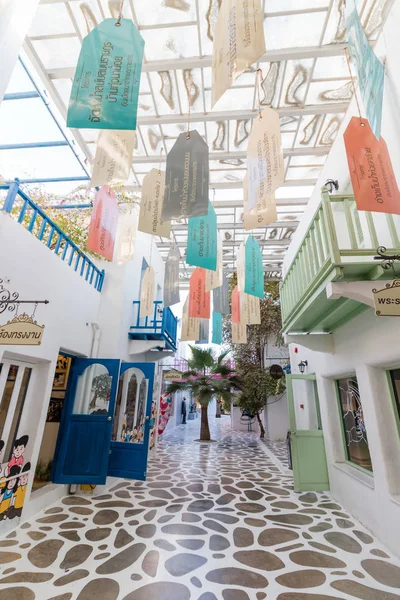 : Phetchaburi, Thailand - Aralık 24: Santorini Park, Tayland en yeni bir eğlence Cha-am tarihinde 24 Aralık 2016 yılında: Phetchaburi, Thailand