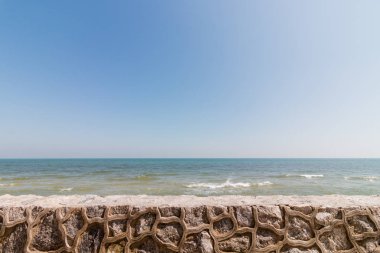 Deniz Manzaralı bir balkon Huahin Beach Tayland