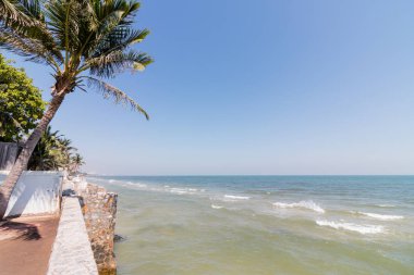 Deniz Manzaralı bir balkon Huahin Beach Tayland