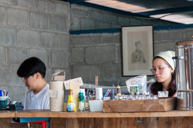 Chiangmai, Tayland - 7 Nisan: Gopuakgodam küçük kafe ve restoran olarak 7 Nisan 2017 Chiangmai, Tayland