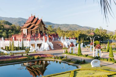 Chiangmai, Tayland - 14 Ocak: Royal Park Rajapruek üzerinde 14 Ocak 2017 Chiangmai, Tayland