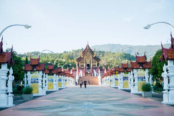 Chiangmai, Tailandia - 14 de enero: Royal Park Rajapruek el 14 de enero de 2017 en Chiangmai, Tailandia — Foto de Stock