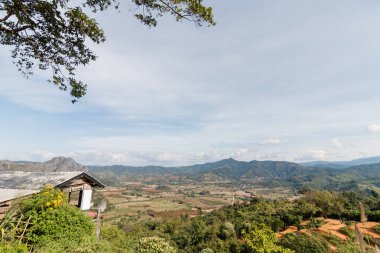 Phu akciğer ka Phayao p tepenin üzerinde doğal dağ manzarası