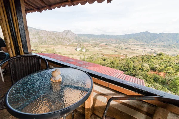 Magic Mountain ünlü kahve dükkanında Phu akciğer ka Phayao PR olduğunu