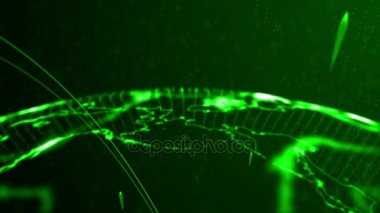 soyut yeşil gezegen