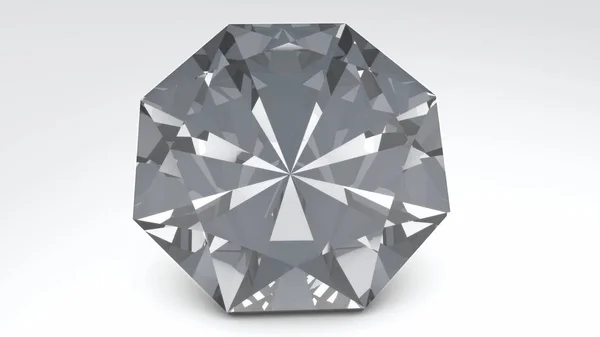 Diamante isolato su bianco — Foto Stock