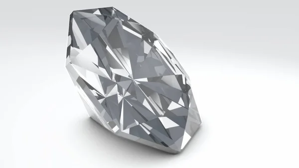 Diamante isolado em branco — Fotografia de Stock
