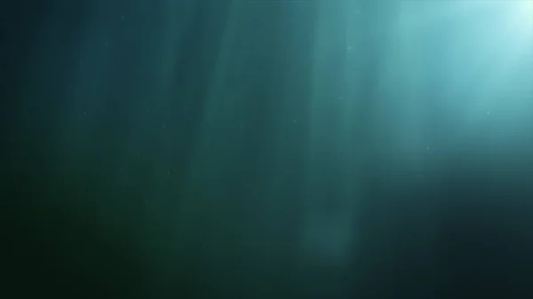 Подводная сцена с лучами света — стоковое фото