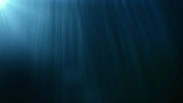 Υποβρύχιο. Μπλε Υποβρύχια με κυματισμό και τα φώτα κύμα — Φωτογραφία Αρχείου