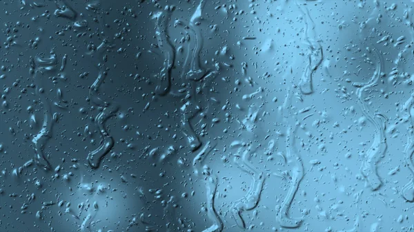 Chuva de gota de água doce natural na textura de vidro — Fotografia de Stock