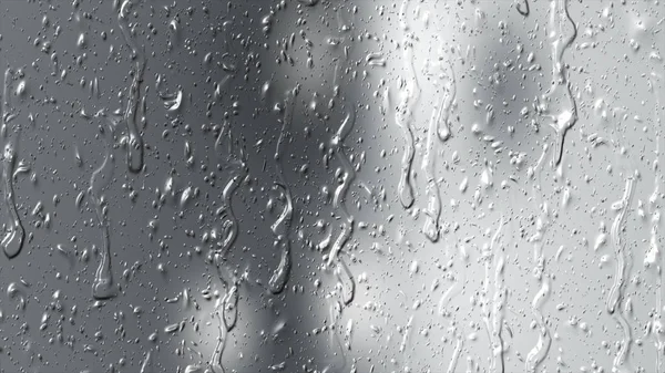 Naturliga sötvatten droppe regn på glas konsistens — Stockfoto